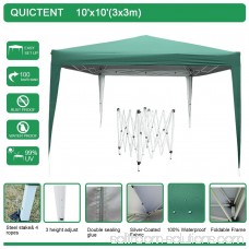 Quictent Easy Pop Up Canopy Instant Canopy Tent 10x10 Feet Heavy duty Height adjustable waterproof Pink